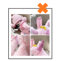 Rugtas unicorn hartje roze